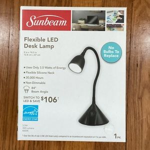 Sunbeam Flexible LED Desk Lamp, NIB